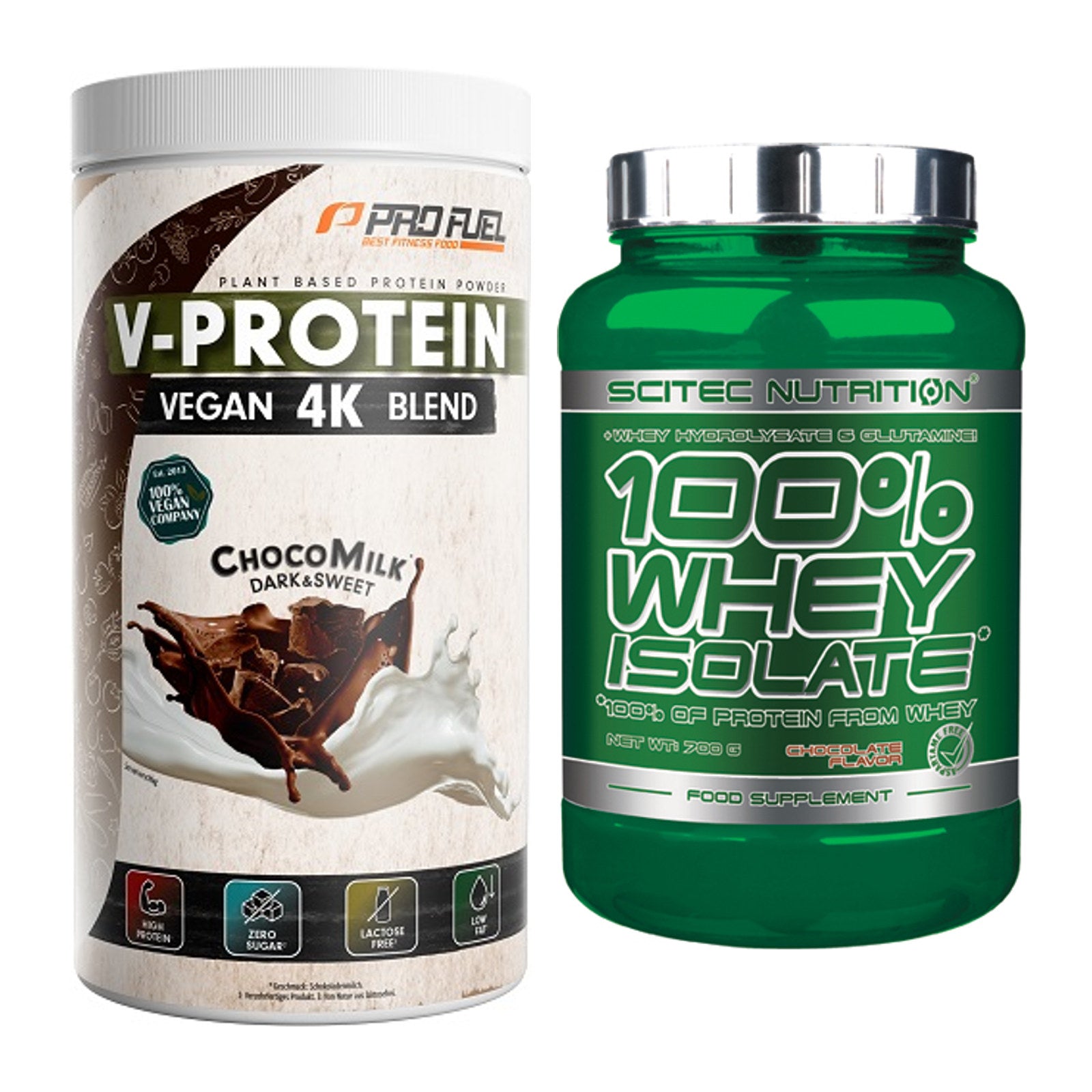 Protein-Zweimonatsvorrat: ProFuel V-PROTEIN – 60 Tage, 78 Portionen – alle enthaltenen Artikel