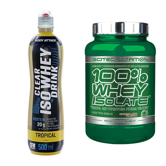 Protein-Quartalsvorrat: Body Attack Clear Iso – 90 Tage, 112 Portionen – alle enthaltenen Artikel