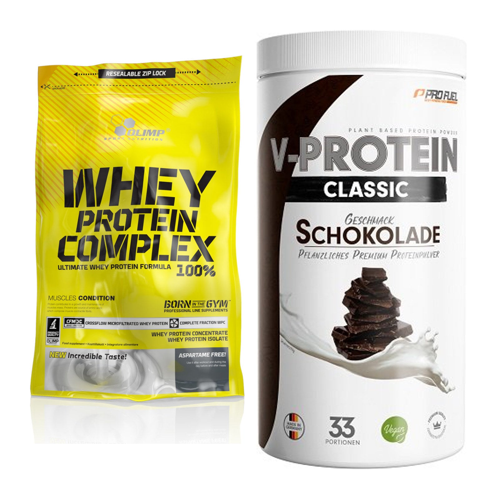 Protein-Quartalsvorrat: Olimp Whey Protein – 90 Tage, 113 Portionen – alle enthaltenen Artikel