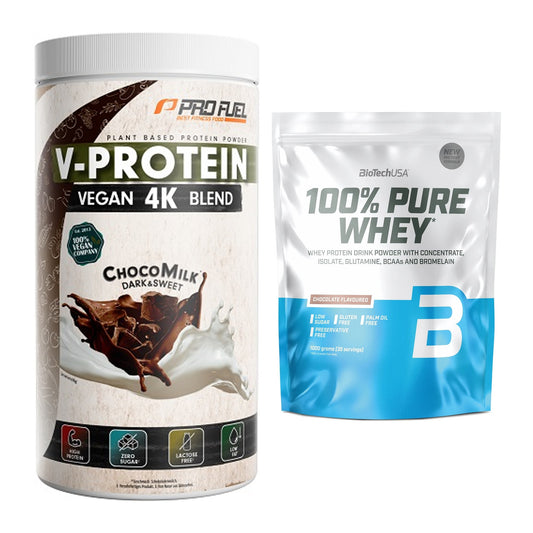 Protein-Quartalsvorrat: ProFuel V-PROTEIN – 90 Tage, 110 Portionen – alle enthaltenen Artikel