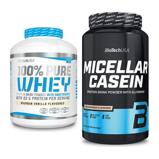 Protein-Quartalsvorrat: BioTech 100% Pure – 90 Tage, 111 Portionen – alle enthaltenen Artikel