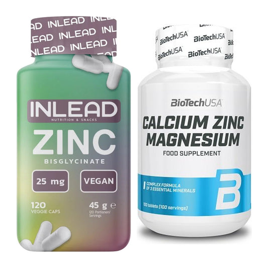 Zink-Halbjahresvorrat: INLEAD Zink Bisglycinat – 180 Tage, 220 Kapseln – alle enthaltenen Artikel