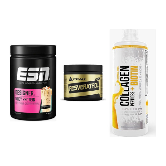 Regenerations-Set: ESN Designer + Peak Resveratro + MST Collagen – alle enthaltenen Artikel