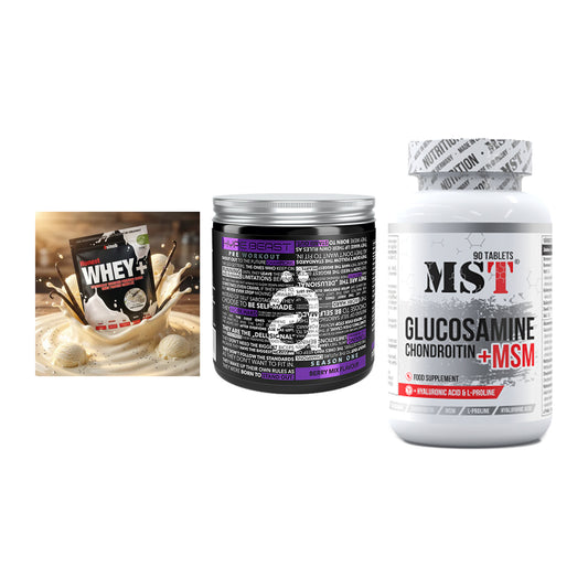Regenerations-Set: Sinob Honest + Nanosupps Hype + MST Glucosamine – alle enthaltenen Artikel