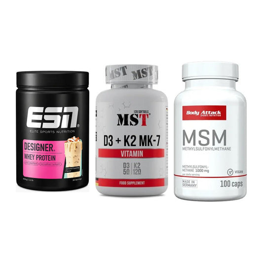 Regenerations-Set: ESN Designer + MST Vitamin D3 + Body Attack MSM – alle enthaltenen Artikel