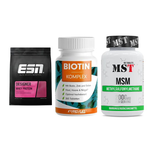 Regenerations-Set: ESN Designer + ProFuel BIOTIN + MST MSM 2000 / – alle enthaltenen Artikel