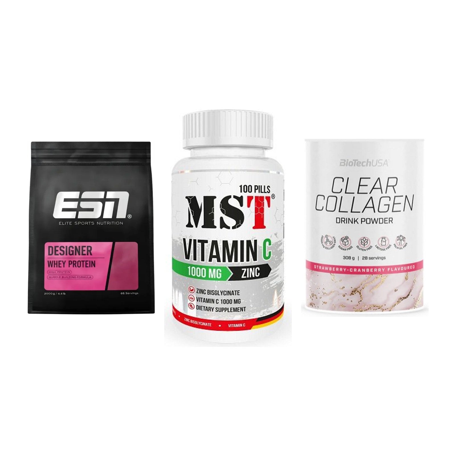 Regenerations-Set: ESN Designer + MST Vitamin C + BioTech Clear – alle enthaltenen Artikel