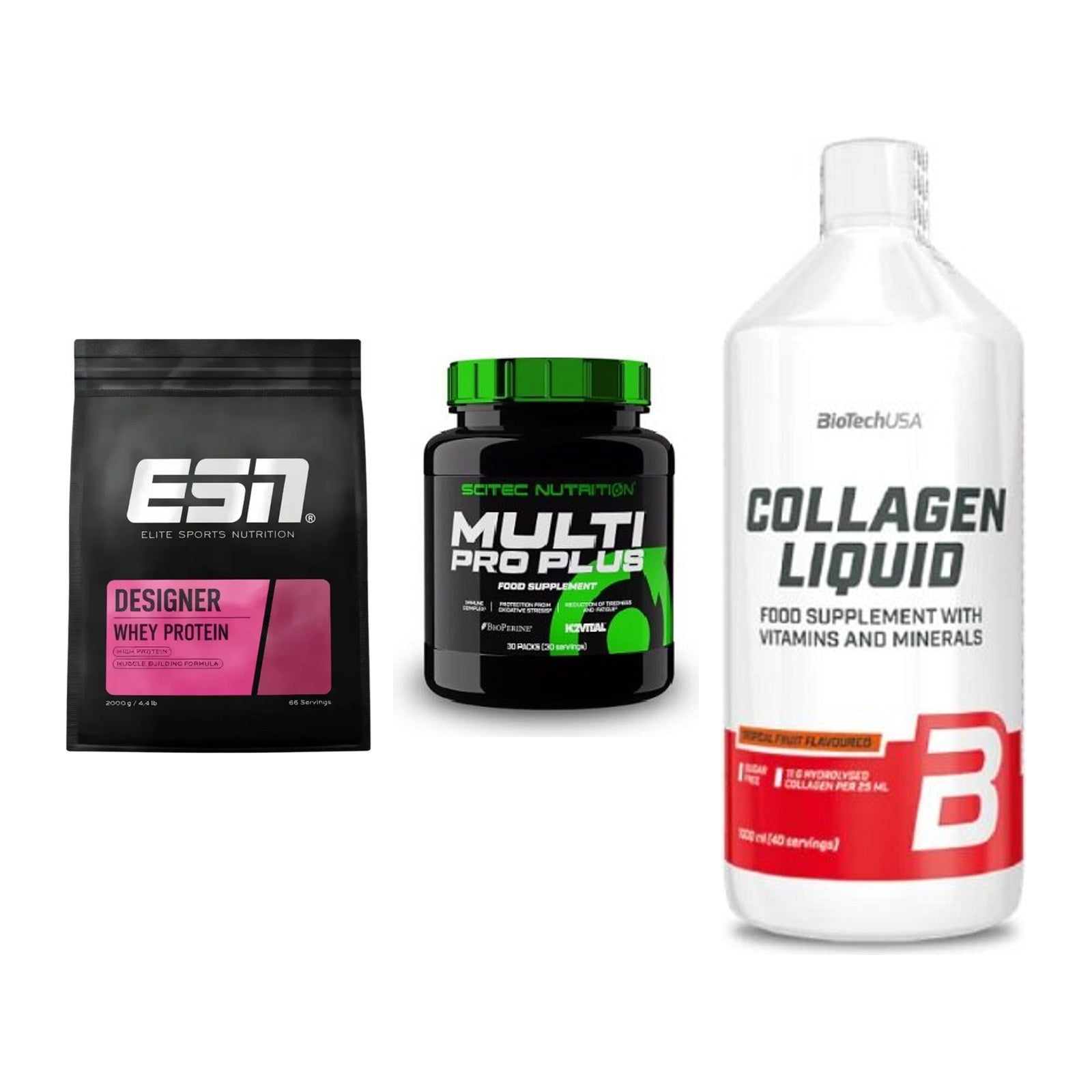 Regenerations-Set: ESN Designer + Scitec Multi + BioTech Collage – alle enthaltenen Artikel
