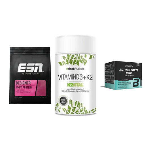 Regenerations-Set: ESN Designer + Sinob Vitamin + BioTech Arthro – alle enthaltenen Artikel