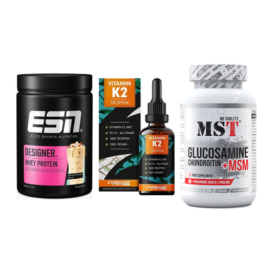 Regenerations-Set: ESN Designer + ProFuel Vitamin + MST Glucosamine – alle enthaltenen Artikel