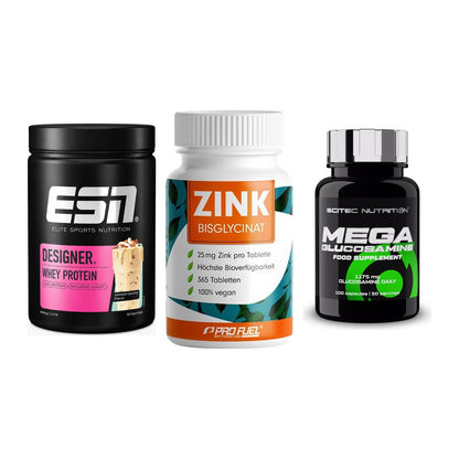 Regenerations-Set: ESN Designer + ProFuel Zink + Scitec Mega – alle enthaltenen Artikel