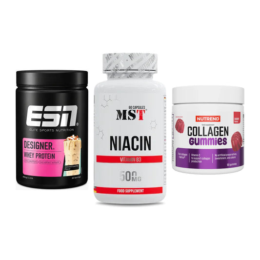 Regenerations-Set: ESN Designer + MST Niacin + Nutrend Collage – alle enthaltenen Artikel