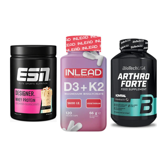 Regenerations-Set: ESN Designer + INLEAD Vitamin + BioTech Arthro – alle enthaltenen Artikel