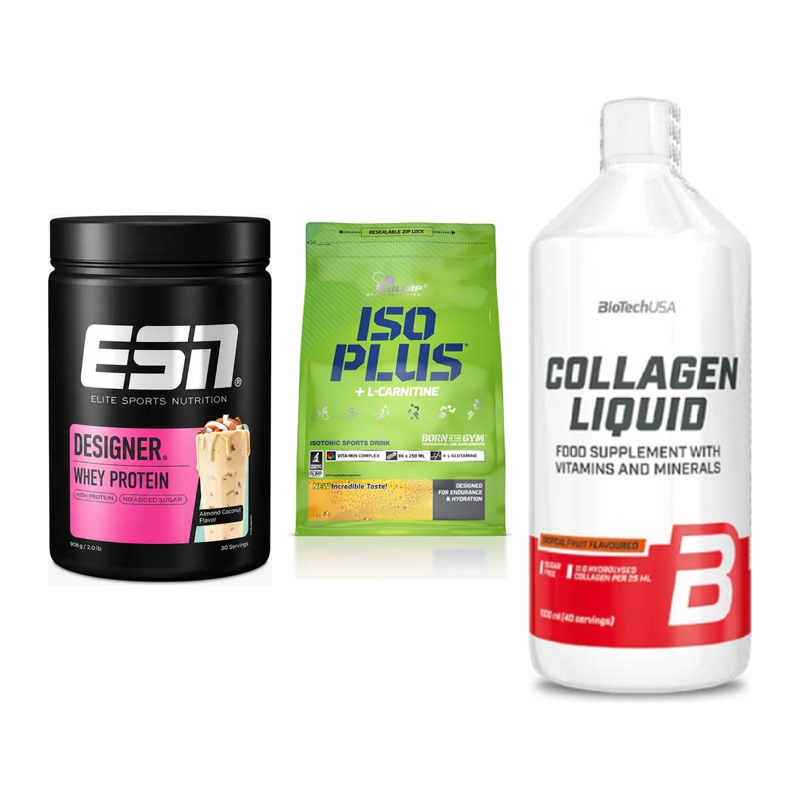 Regenerations-Set: ESN Designer + Olimp Iso Plus + BioTech Collage – alle enthaltenen Artikel