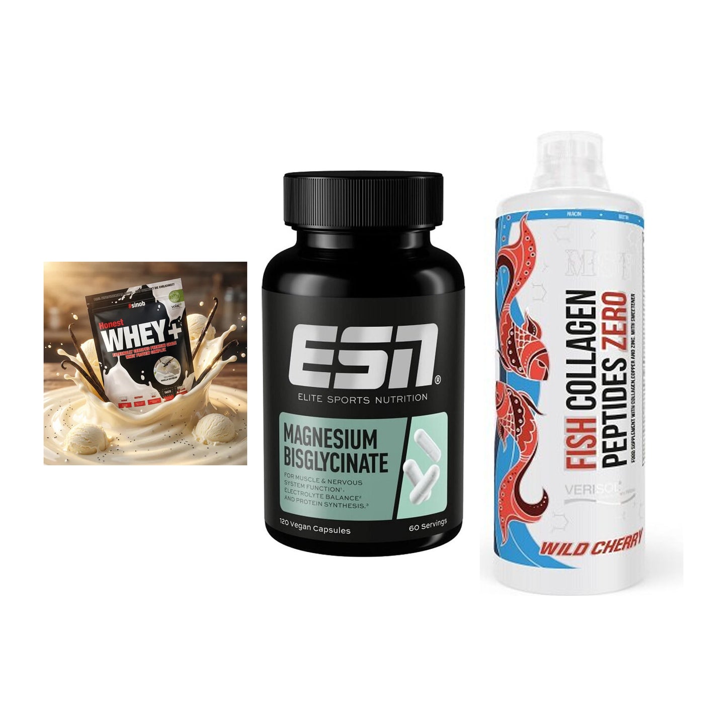 Regenerations-Set: Sinob Honest + ESN Magnesium + MST Fish – alle enthaltenen Artikel