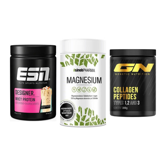 Regenerations-Set: ESN Designer + Sinob Magnesium + GN Peptan – alle enthaltenen Artikel