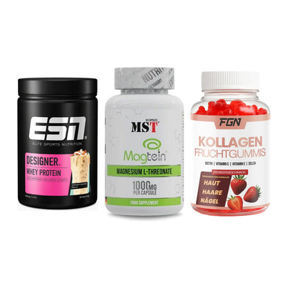 Regenerations-Set: ESN Designer + MST Magnesium + FGN Kollagen 60 – alle enthaltenen Artikel
