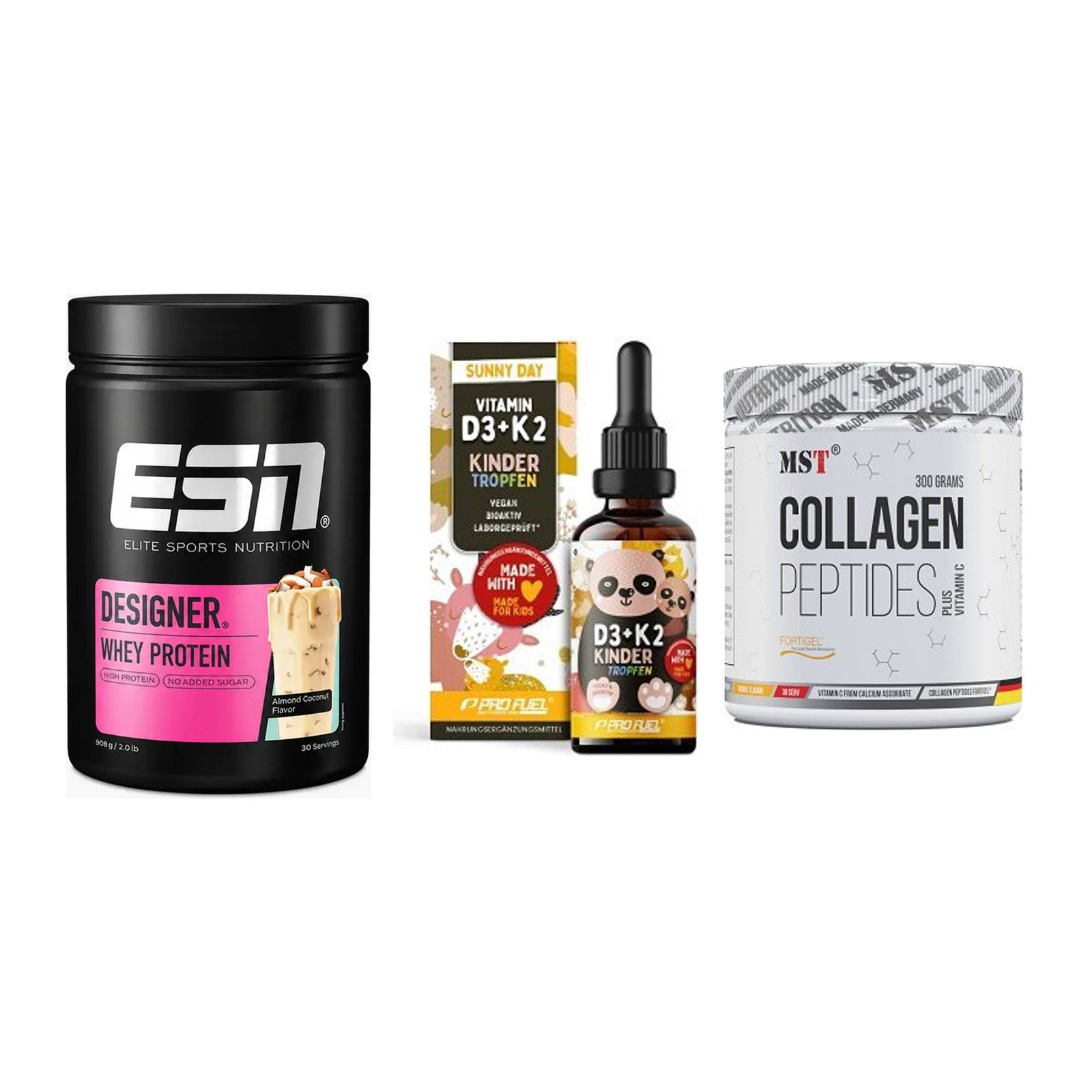 Regenerations-Set: ESN Designer + ProFuel VITAMIN + MST Collagen – alle enthaltenen Artikel