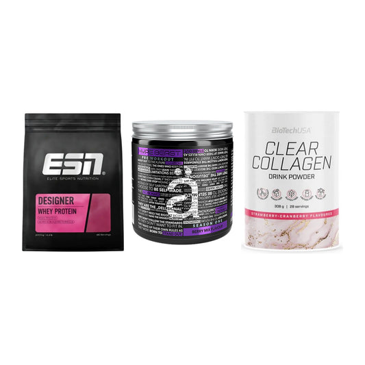 Regenerations-Set: ESN Designer + Nanosupps Hype + BioTech Clear – alle enthaltenen Artikel