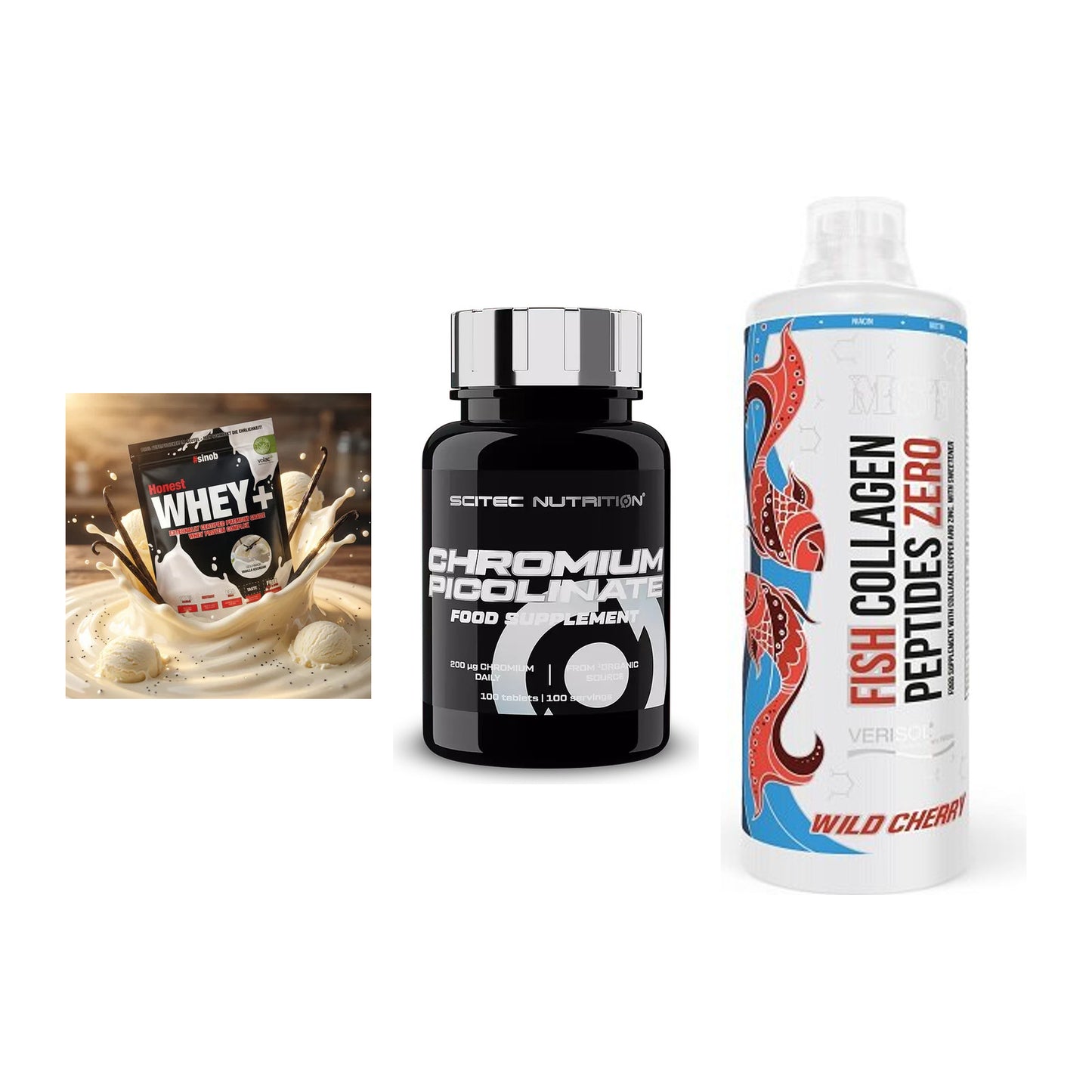 Regenerations-Set: Sinob Honest + Scitec Chromium + MST Fish – alle enthaltenen Artikel