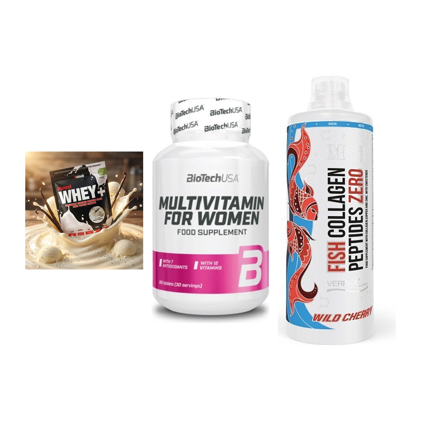 Regenerations-Set: Sinob Honest + BioTech Multivi + MST Fish – alle enthaltenen Artikel