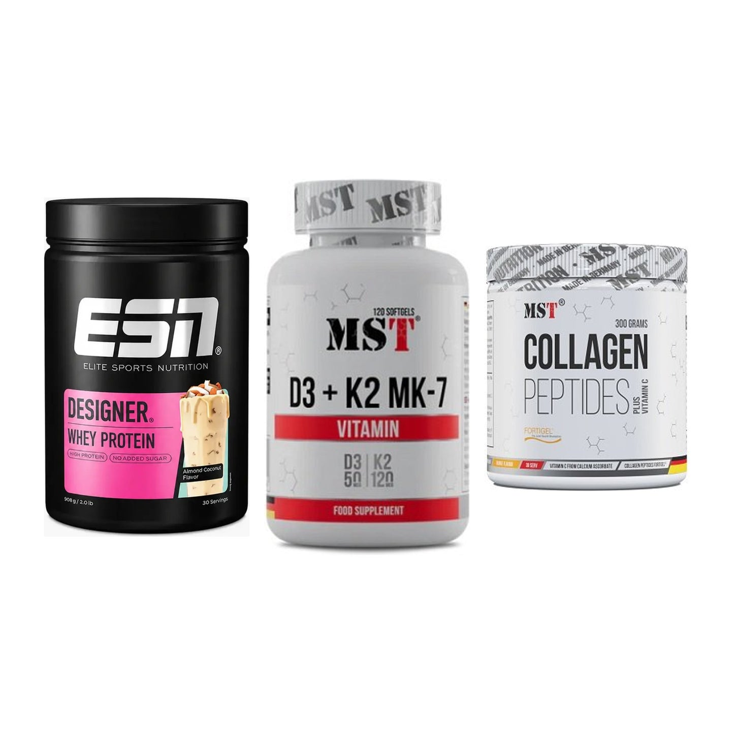 Regenerations-Set: ESN Designer + MST Vitamin D3 + MST Collagen – alle enthaltenen Artikel