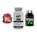 Regenerations-Set: Scitec 100% + MST Iron + Scitec Mega – alle enthaltenen Artikel