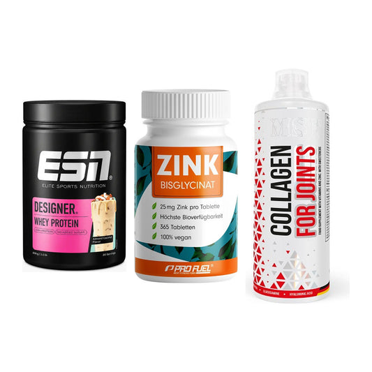 Regenerations-Set: ESN Designer + ProFuel Zink + MST Collagen – alle enthaltenen Artikel