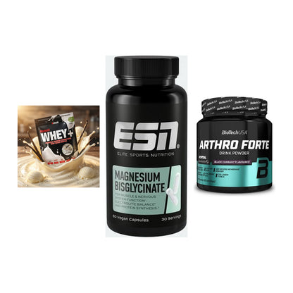 Regenerations-Set: Sinob Honest + ESN Magnesium + BioTech Arthro – alle enthaltenen Artikel