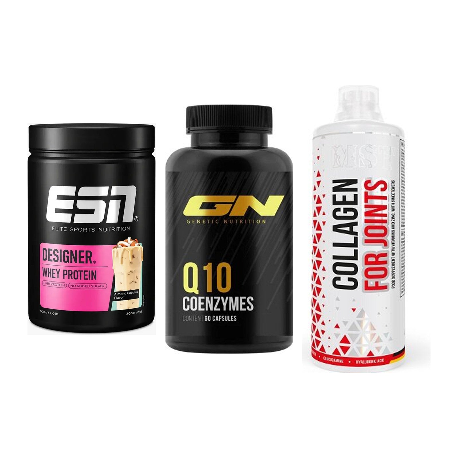 Regenerations-Set: ESN Designer + GN Q10 Health + MST Collagen – alle enthaltenen Artikel
