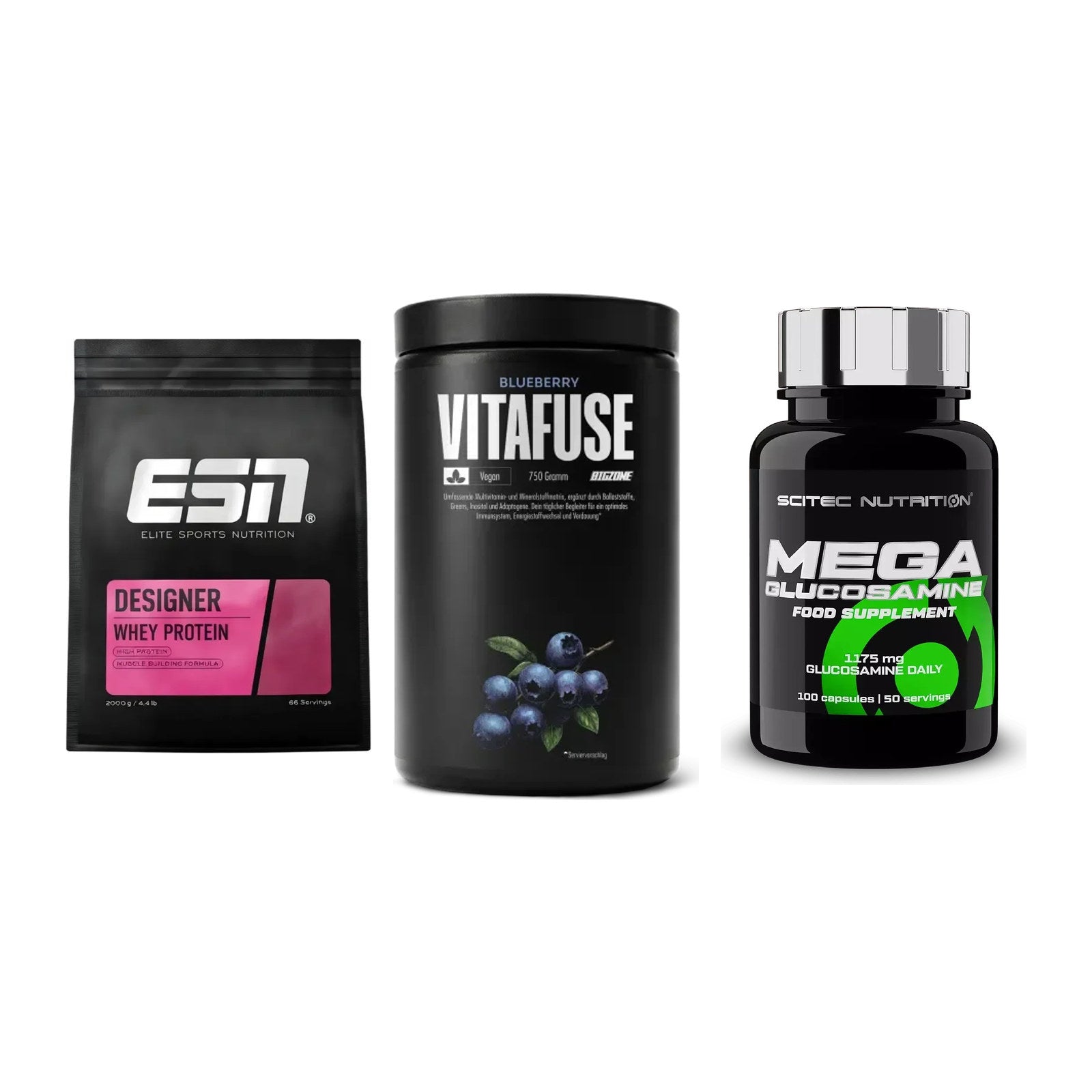 Regenerations-Set: ESN Designer + Big Zone + Scitec Mega – alle enthaltenen Artikel