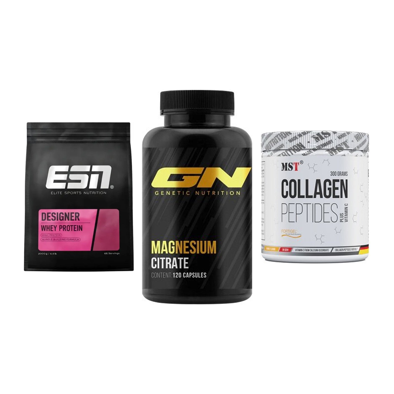 Regenerations-Set: ESN Designer + GN Magnesium + MST Collagen – alle enthaltenen Artikel
