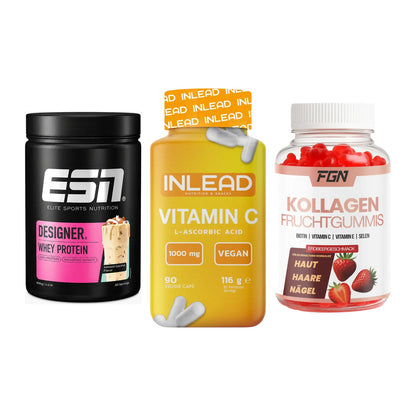 Regenerations-Set: ESN Designer + INLEAD Vitamin + FGN Kollagen 60 – alle enthaltenen Artikel