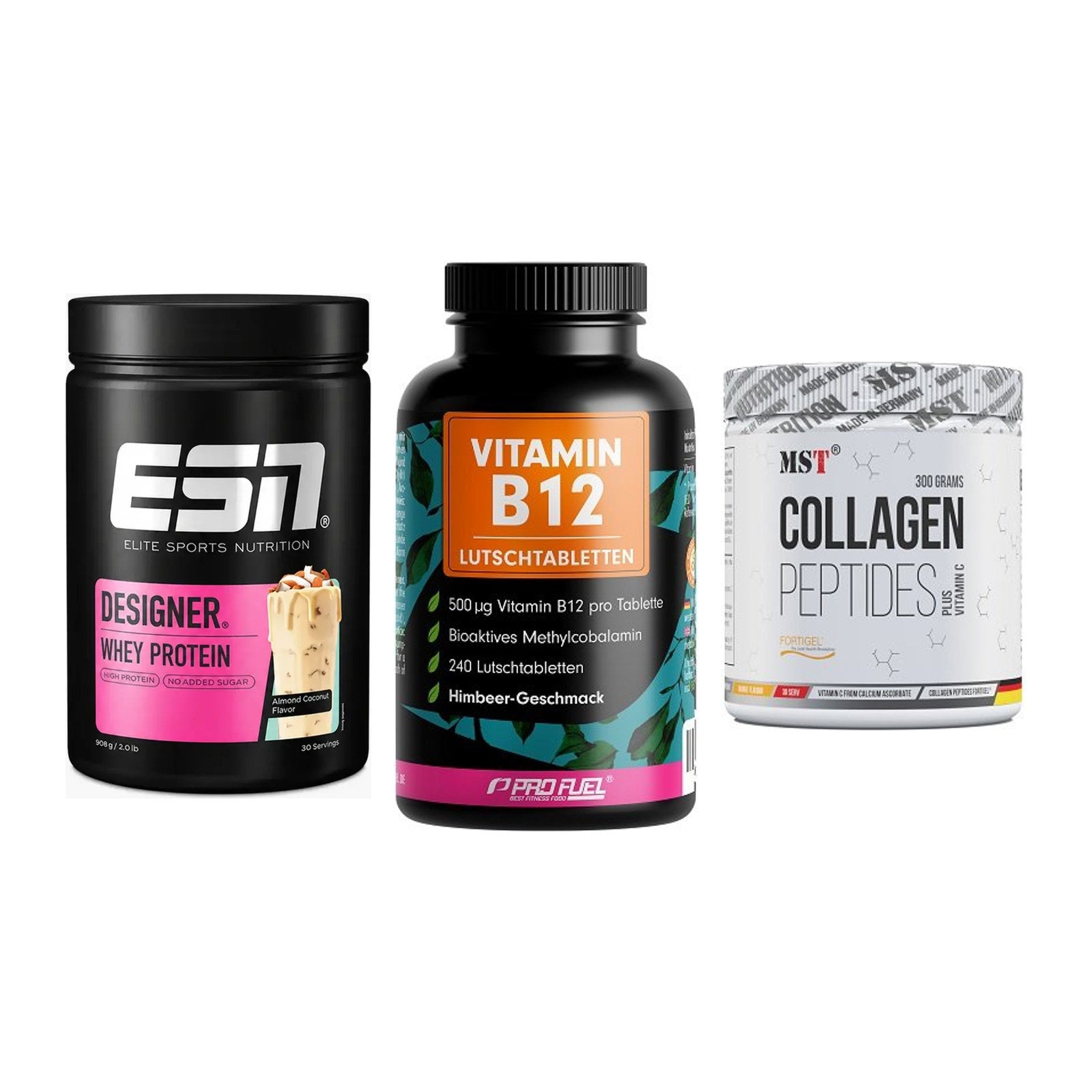 Regenerations-Set: ESN Designer + ProFuel Vitamin + MST Collagen – alle enthaltenen Artikel