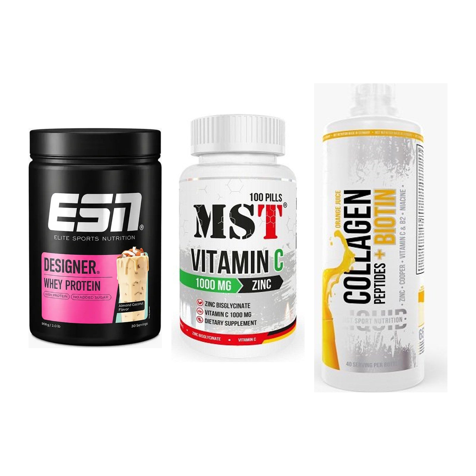 Regenerations-Set: ESN Designer + MST Vitamin C + MST Collagen – alle enthaltenen Artikel