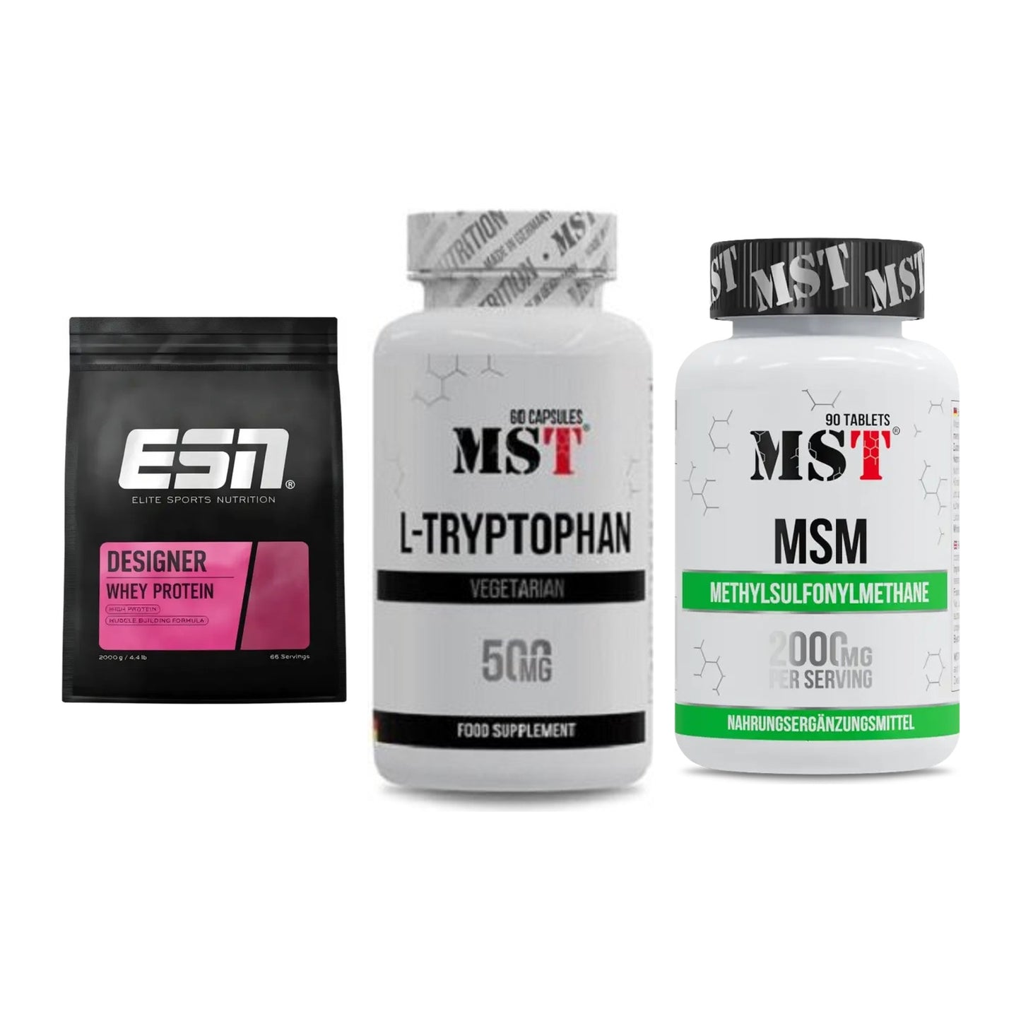 Regenerations-Set: ESN Designer + MST Tryptophan + MST MSM 2000 / – alle enthaltenen Artikel