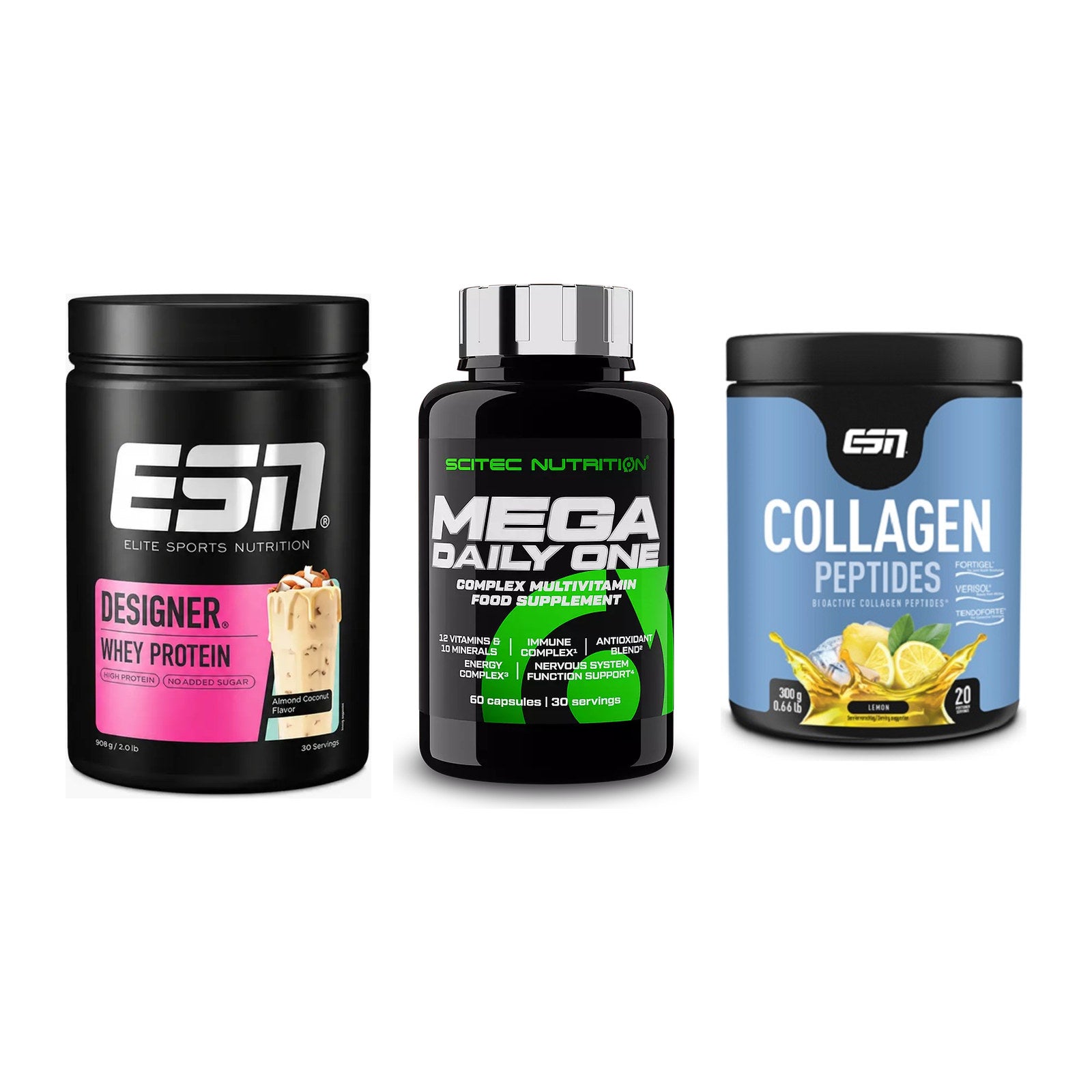 Regenerations-Set: ESN Designer + Scitec Mega + ESN Collagen – alle enthaltenen Artikel
