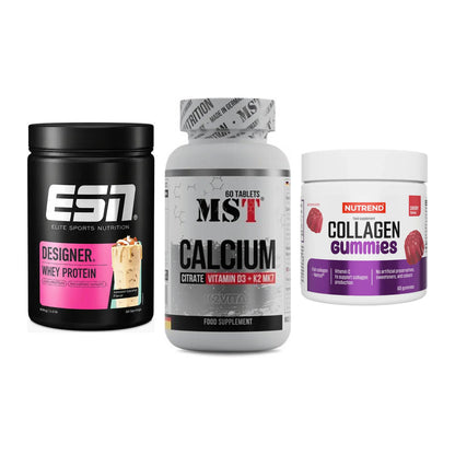 Regenerations-Set: ESN Designer + MST Calcium + Nutrend Collage – alle enthaltenen Artikel