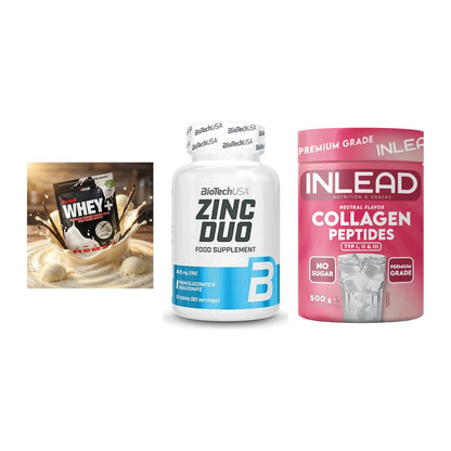 Regenerations-Set: Sinob Honest + BioTech Zinc + INLEAD Collagen – alle enthaltenen Artikel