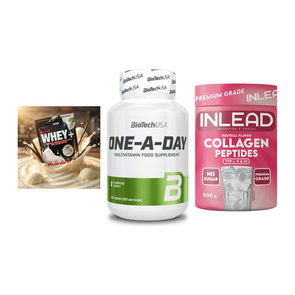 Regenerations-Set: Sinob Honest + BioTech One A + INLEAD Collagen – alle enthaltenen Artikel