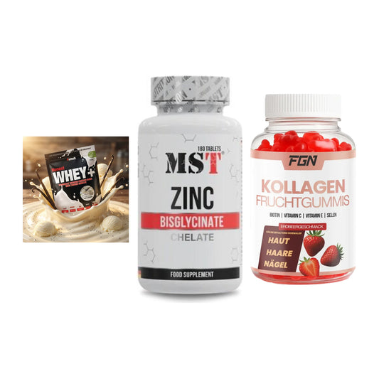 Regenerations-Set: Sinob Honest + MST Zinc + FGN Kollagen 60 – alle enthaltenen Artikel