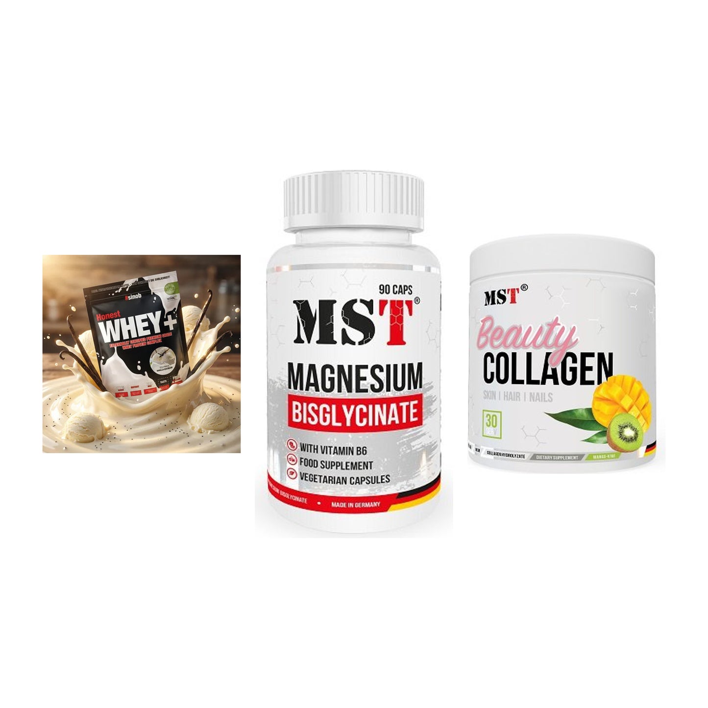 Regenerations-Set: Sinob Honest + MST Magnesium + MST Beauty – alle enthaltenen Artikel