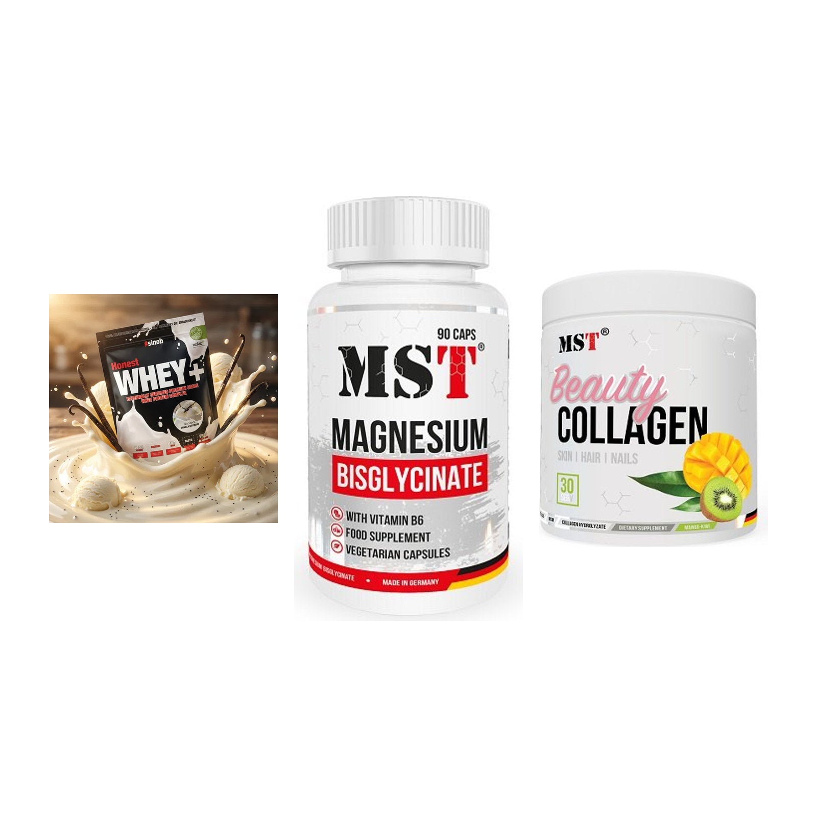 Regenerations-Set: Sinob Honest + MST Magnesium + MST Beauty – alle enthaltenen Artikel