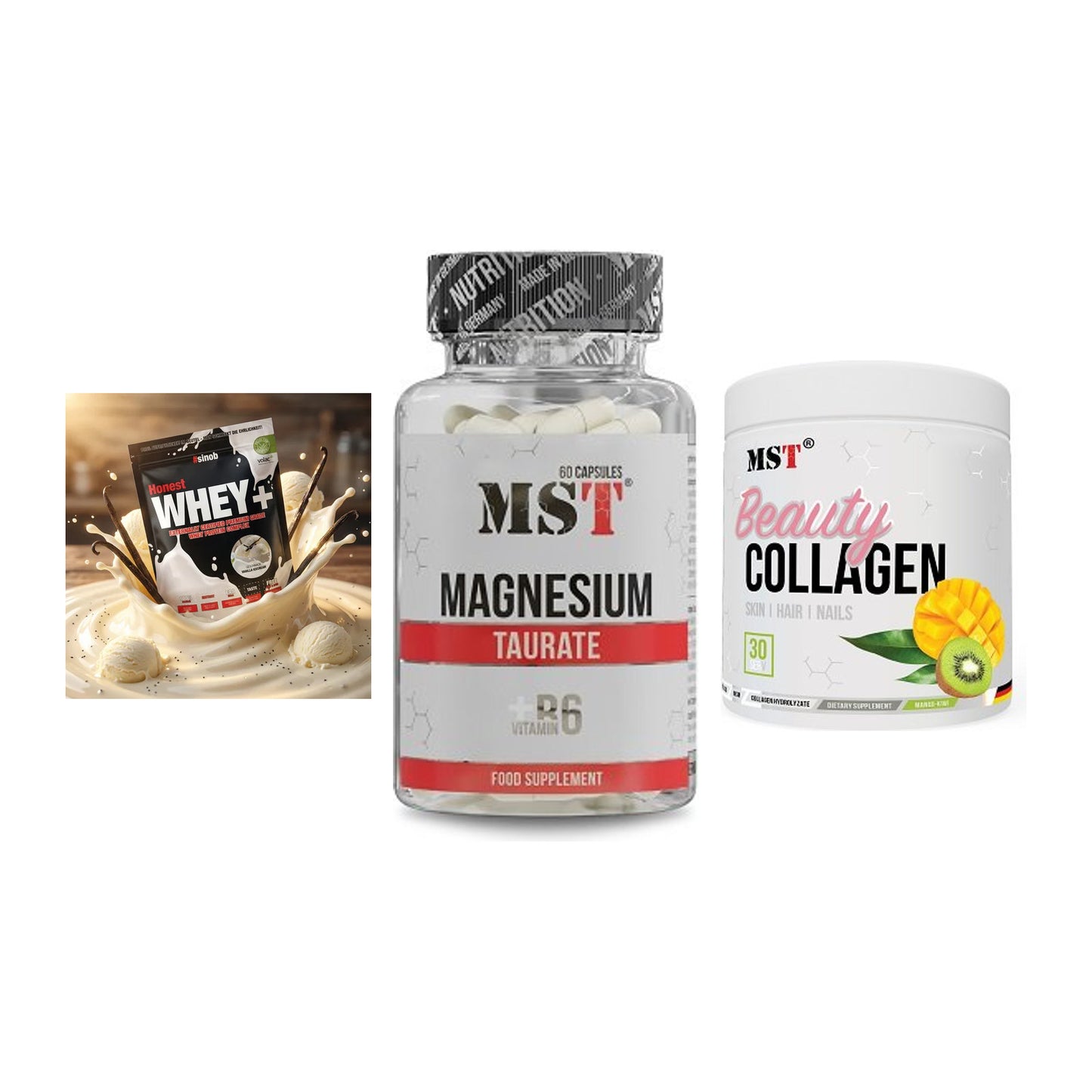 Regenerations-Set: Sinob Honest + MST Magnesium + MST Beauty – alle enthaltenen Artikel