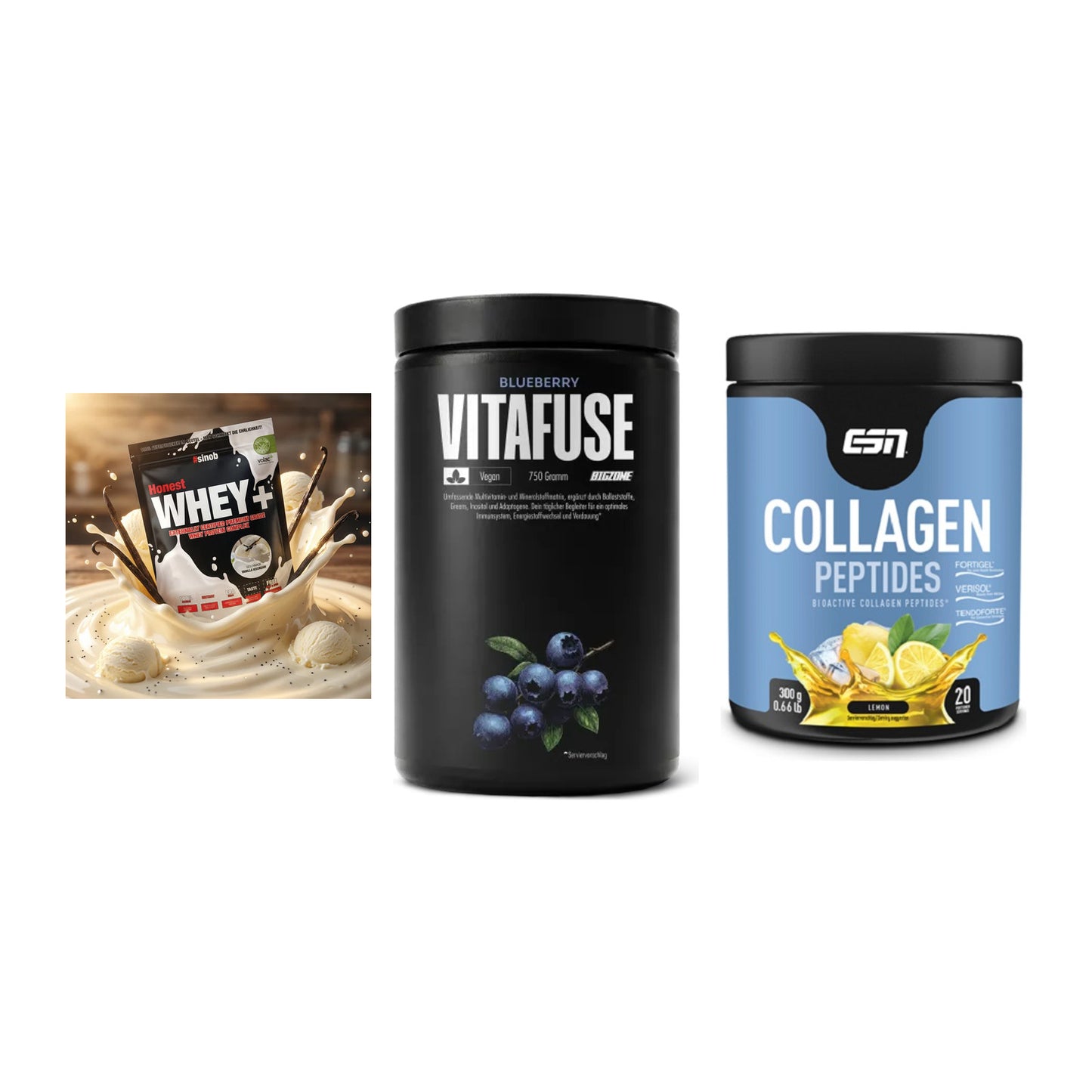 Regenerations-Set: Sinob Honest + Big Zone + ESN Collagen – alle enthaltenen Artikel