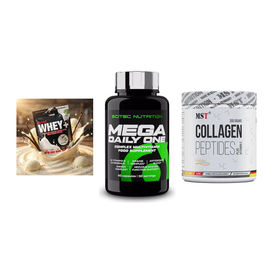 Regenerations-Set: Sinob Honest + Scitec Mega + MST Collagen – alle enthaltenen Artikel