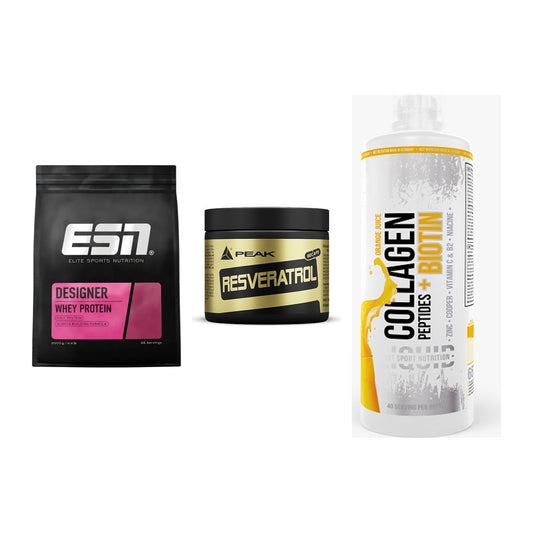 Regenerations-Set: ESN Designer + Peak Resveratro + MST Collagen – alle enthaltenen Artikel