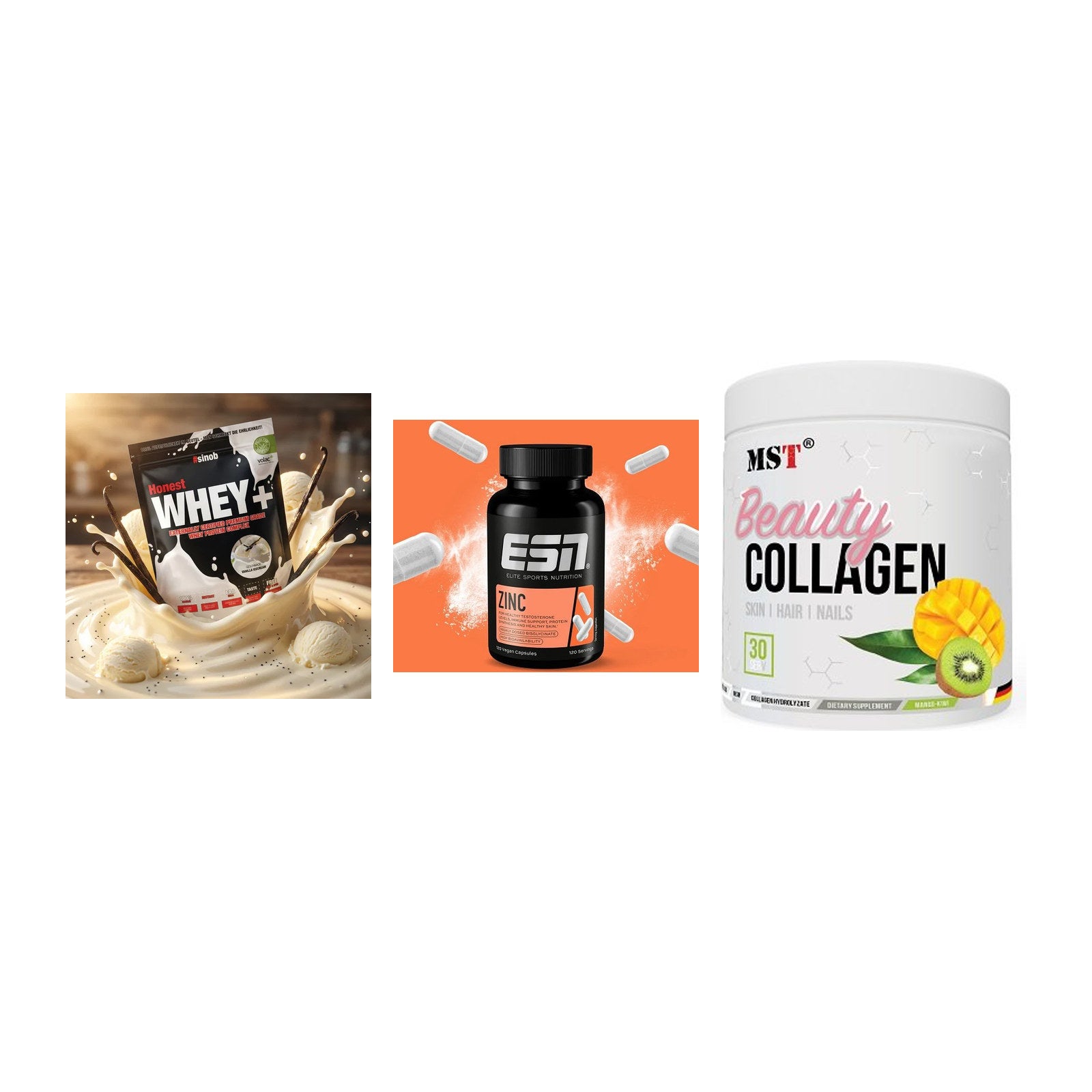 Regenerations-Set: Sinob Honest + ESN Zinc + MST Beauty – alle enthaltenen Artikel