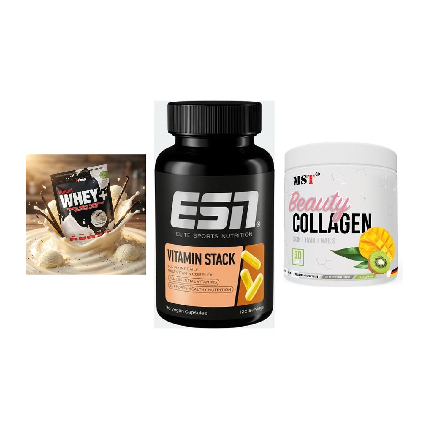 Regenerations-Set: Sinob Honest + ESN Vitamin + MST Beauty – alle enthaltenen Artikel