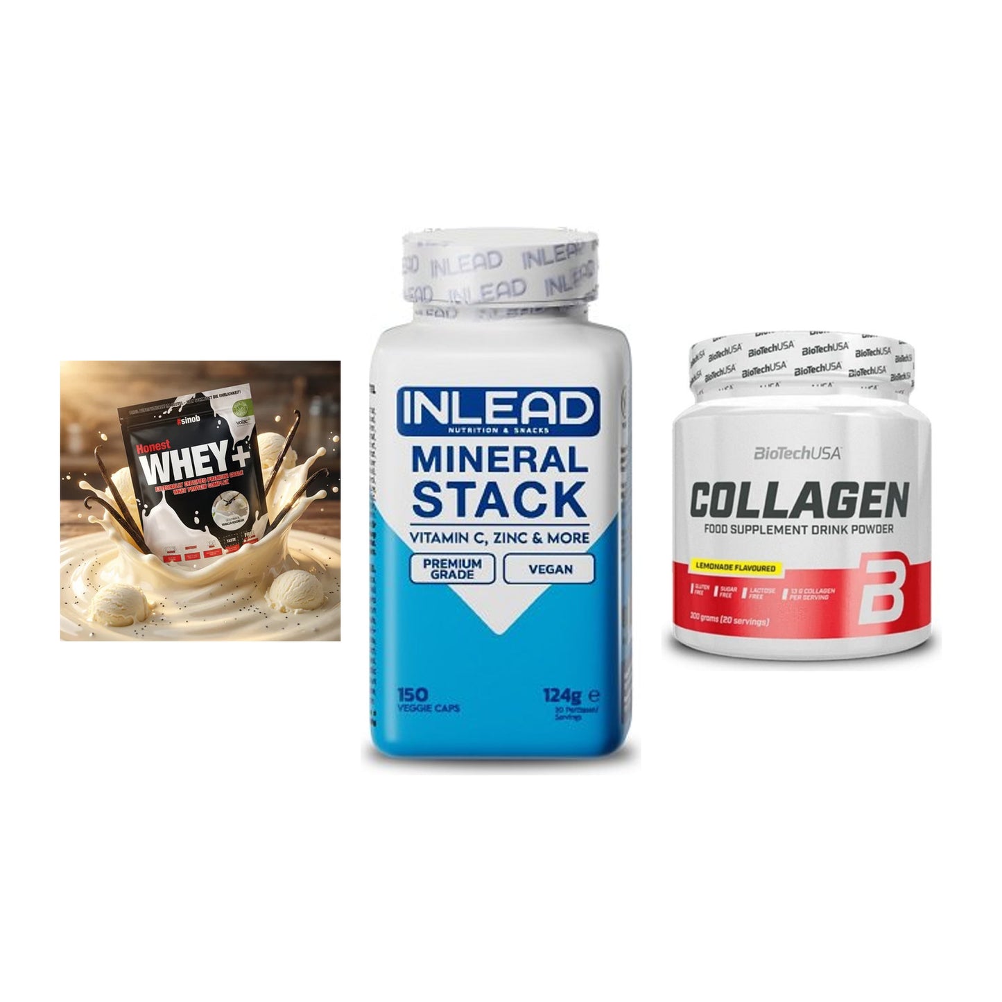 Regenerations-Set: Sinob Honest + INLEAD Mineral + BioTech Collage – alle enthaltenen Artikel